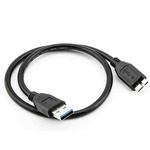USB 3.0 Male To Micro USB HDD Data Cord For External Mobile HDD,Cable Length:1.8m(Black)