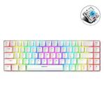 ZIYOU LANG T8 68 Keys RGB Luminous Gaming Mechanical Keyboard, Cable Length:1.6m(White Green Shaft)