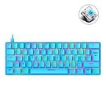 ZIYOU LANG T60 62-Key RGB Luminous Mechanical Wired Keyboard, Cable Length:1.5m(Blue Green Shaft)
