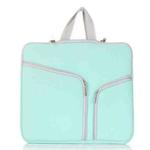 T228 Diving Material Computer Bag Multi-pocket Laptop Liner Bag, Size: 13 Inch(Mint Green)