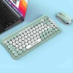 LANGTU LT700 85 Keys Wireless Film Silent Punk Keyboard and Mouse Set(Mint Green)