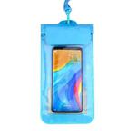 2 PCS Mobile Phone Touch Screen Transparent Dustproof And Waterproof Bag(Blue Back Without Hole)