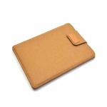 Vertical Felt Laptop Bag Tablet Sleeve Bag, Size: 11 Inch(Khaki)