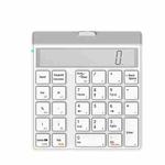 Sunreed KC9001S 29 Keys Financial Office Digital Bluetooth Keyboard With Display, Style: Single Zero Version (White)