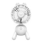 Cute Puppy Shaped USB Charging Fan(White)