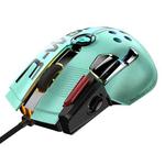 ZIYOU LANG M2 11 Keys 1200DPI Game Drive Free Macro Definition Wired Mouse, Cable Length: 1.7m(Macaron Green)