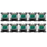 10 PCS Gateron G Shaft Black Bottom Transparent Shaft Cover Axis Switch, Style: G3 Foot (Green Shaft)