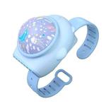 Outdoor Portable Cartoon Star Projection Lamp Leafless Watch Fan(Blue)