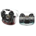 TWS Wireless Bluetooth Headset In-ear Space Capsule Gaming Headset(Transparent Black)