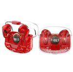 TWS Wireless Bluetooth Headset In-ear Space Capsule Gaming Headset(Transparent Red)