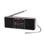 L-288FM Dual Speaker Radio MP3 Player Support TF Card/U Disk with LED Display(Red)