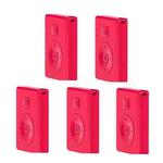 5 PCS Wireless Camera Controller Mobile Phone Multi-Function Bluetooth Selfie, Colour: G1 Red Bagged
