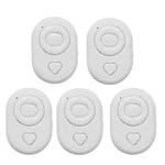 5 PCS Wireless Camera Controller Mobile Phone Multi-Function Bluetooth Selfie, Colour: S1 White Bagged