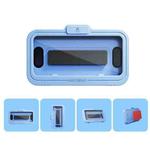 Oatsbasf  Bathroom Waterproof Phone Case Holder Shower Phone Box Wall Mount Phone Holder(Blue)