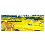 400x900x1.5mm Unlocked Am002 Large Oil Painting Desk Rubber Mouse Pad(Wheat Field)