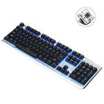 LANGTU G800 104 Keys Game Luminous Wired Keyboard,Cable Length:1.5m(Black Black Shaft Ice Blue Light)