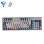 LANGTU LT-L8 102 Keys Three-Mode Mechanical Office Game Wireless Keyboard(Gray Green)