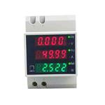 D52-2058 Wattmeter Din rail Volt Current Meter, Specification: AC200-450V Built-in CT