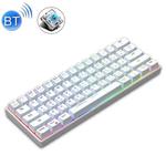 LANGTU G1000 61 Keys RGB Backlit Game Wireless Mechanical Keyboard(White Green Shaft)