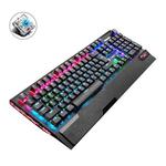 LANGTU K1000 104 Keys Luminous Wired Keyboard, Cable Length: 1.5m(Black Green Shaft Mixed Light)