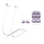 2 PCS Bluetooth Earphone Silicone Anti-Lost Cord For Samsung Glaxy Buds 2(White)