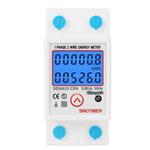 SINOTIMER DDS6619-526L-2 Can Reset Zero Backlight Display Single-phase Rail Electric Energy Meter