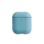 All-Inclusive Style Lychee Grain Cowhide Earphone Case For AirPods 1/2(North Blue)