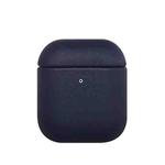 All-inclusive PU Earphone Protective Case For AirPods 1/2(Dark Blue)