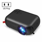 A10 480x360 Pixel Projector Support 1080P Projector ,Style: Basic Model Black (US Plug)