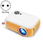 A10 480x360 Pixel Projector Support 1080P Projector ,Style: Same-screen White Yellow(EU Plug)