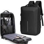 Hard Shell Backpack Alloy Frame Anti-Theft Computer Bag For Men, Color: 8001 Black 