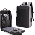 Men Business Shoulder USB External Interface Computer Bag, Color: 8001 Gray