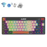 Ajazz K690T 69-key Wireless+Bluetooth+Wired Mechanical RGB Gaming Office Keyboard(White Shaft)