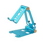 XY-02 Folding Live Aluminum Alloy Desktop Tablet Computer Mobile Phone Bracket(Blue)