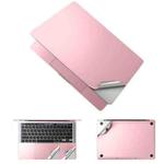 JRC Upper Cover Film + Bottom Cover Film + Full-Support Film + Touchpad Film Laptop Protective Sticker For Macbook 16Pro 2021 A2485(Rose Gold)