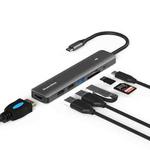 Blueendless Type-C+USB 3.0/2.0+HDMI4K HUB, Specification: 7 in 1