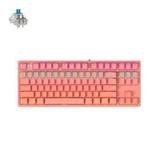 Ajazz STK130 87-Key Customize RGB Keyboard, Cable Length:1.6m, Color: Pink Blue Shaft
