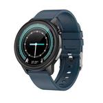 LOANIY E80 1.3 Inch Heart Rate Detection Smart Watch, Color: Blue Silicone