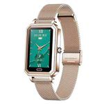 LOANIY HT2 1.28 Inch Heart Rate Detection Pedometer Smart Watch, Color: Gold Steel