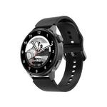 Wearkey DT4+ 1.36 Inch HD Screen Smart Call watch with NFC Function, Color: Black Silicone