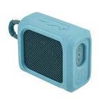 Speaker Portable Silicone Protective Cover Can Be Fastened With Strap For JBL GO3(Pink Blue)