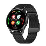 HD3 1.32 Inch Heart Rate Monitoring Smart Watch with Payment Function(Black Steel)