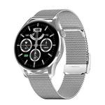 HD3 1.32 Inch Heart Rate Monitoring Smart Watch with Payment Function(Silver Steel)