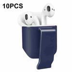 10 PCS Portable Headset Waist Hanging Protective Cover, Suitable For AirPods 2(Navy)