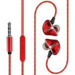Subwoofer Mobile Computer In-ear Headphones, Spec: 3.5 Interface (Red)