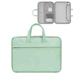 Baona BN-Q006 PU Leather Full Opening Laptop Handbag For 11/12 inches(Light Green)