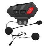 S21 Riding Helmet Bluetooth Intercom Headset, Specification: With USB Cable(Black)