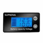 SUPNOVA LCD Two-wire Voltage and Electricity Meter DC Digital Display Voltmeter(Blue)
