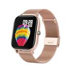 P8 1.4 Inch Heart Rate Blood Pressure Monitoring Smart Watch, Color: Gold Steel
