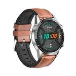 I9 1.3 Inch Heart Rate/Blood Pressure/Blood Oxygen Monitoring Watch, Color: Brown Leather